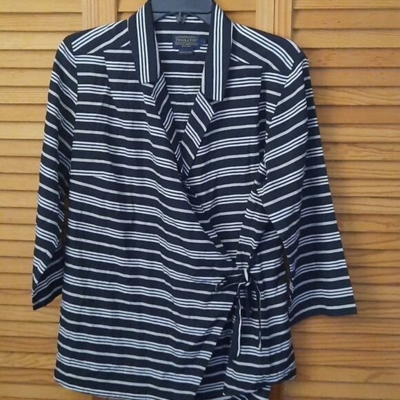 Pendleton Silk and Cotton  Wrap tunic Size Large - Picture 1 of 3